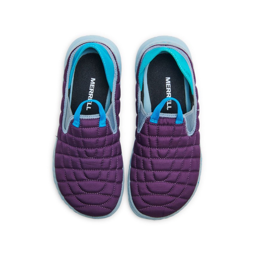 Chaussure Casual Merrell Hut Moc Violette Foncé/Bleu Femme | V.O.WHOI